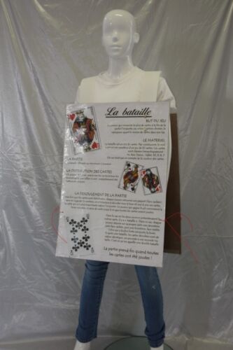 25 cartes,10 règles, 4 dés
pantalon non fourni
ref:4072